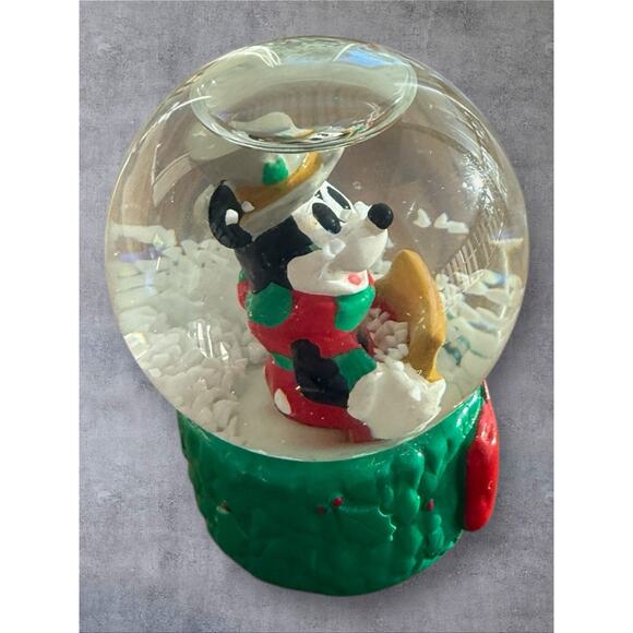 Disney JC Penney Christmas Mini Snow Globe Mickey Mouse 2005 2.5 in x 2 in - Picture 4 of 5